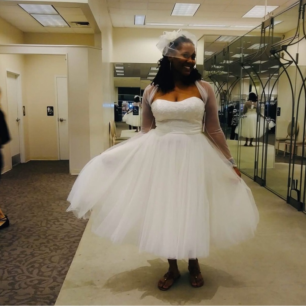 Elegant White Tulle Dress